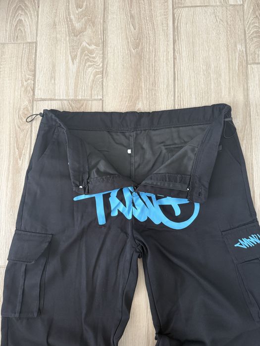 Pantaloni lungi Minus Two negru/albastru