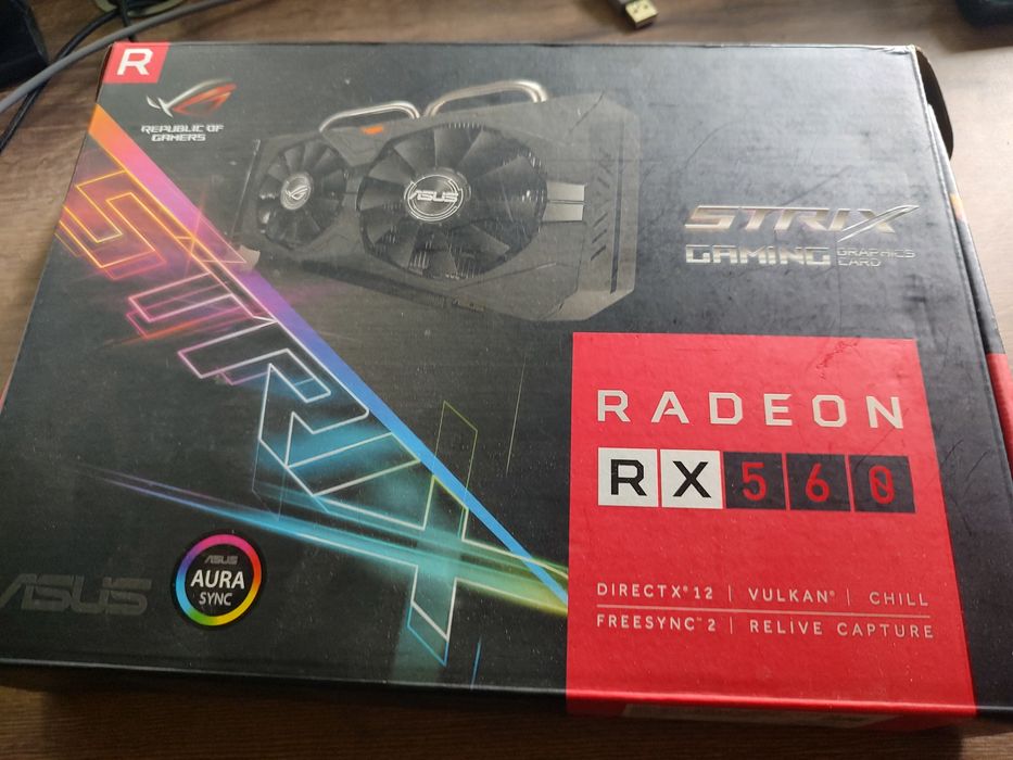 Видео карта Asus Rx 560 4gb