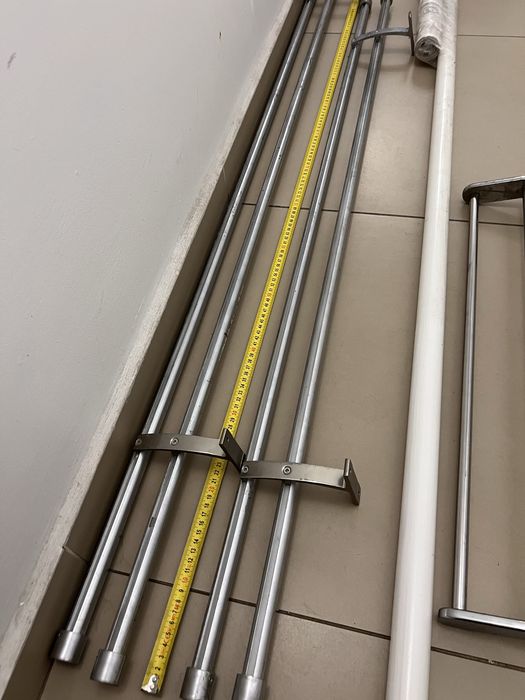2 Galerii duble aluminiu si 1 lemn, perdele, draperii