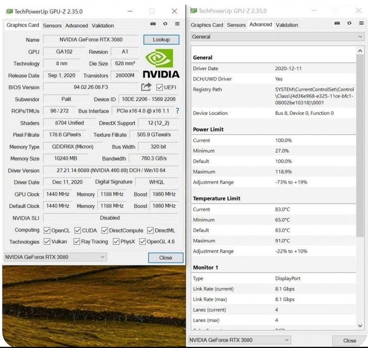 Видеокарта RTX 3080 GameRock