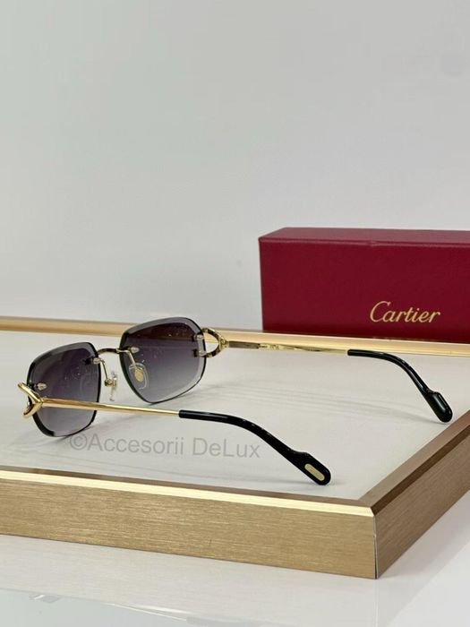Ochelari de Soare Cartier Premiere  CT0468S Noi Full Box Verificare Colet  Gold