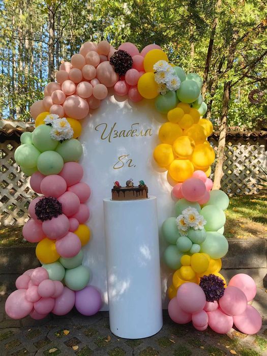 Украса за погача, кръщение, детски рожден ден, посрещане на бебе