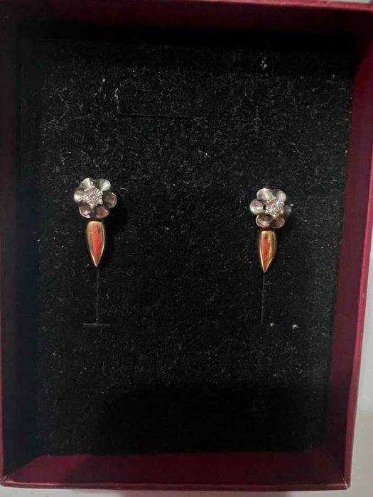 Серьги из красного золото