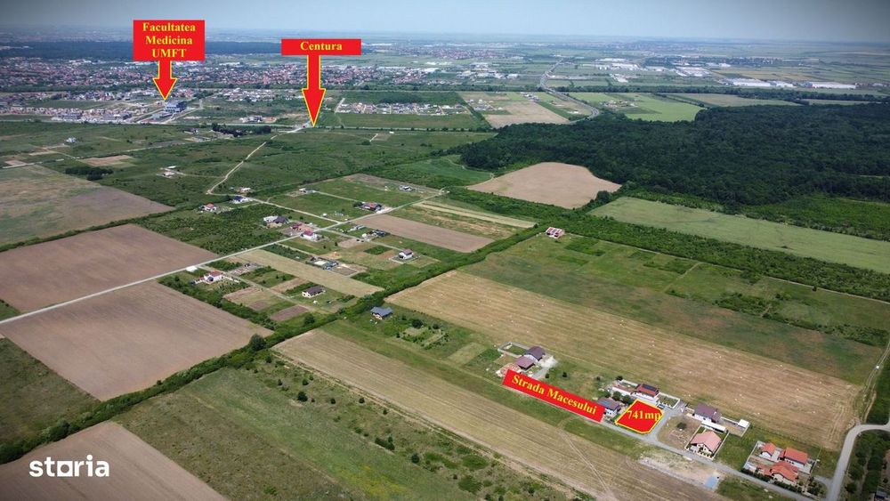 741mp Teren Mosnita, cu utilitati | 54.000Euro - Padurea Bistra