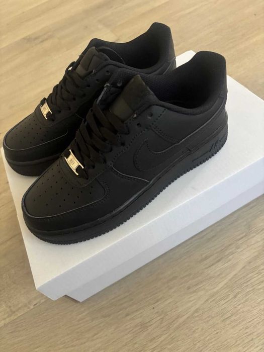 Nike Air Force 1 Triple Black 07 (36-47 номер)