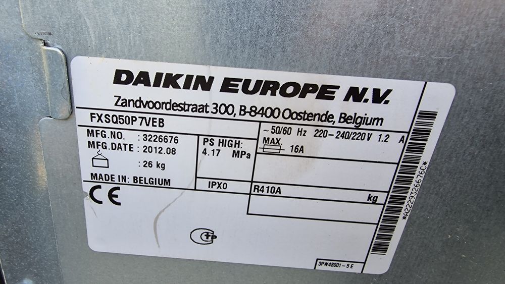 Промоция! Вътрешни канални тела и брънчове BS BC box Daikin VRV конвек