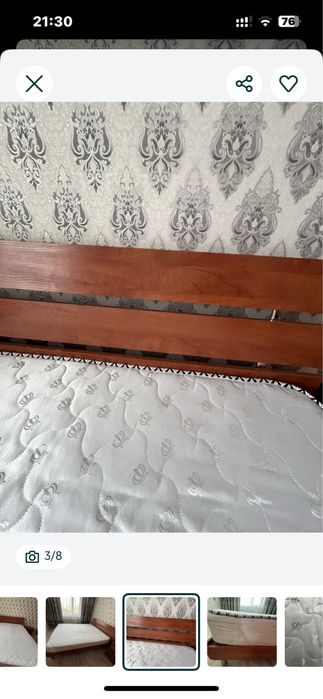 Кровать с матрасом