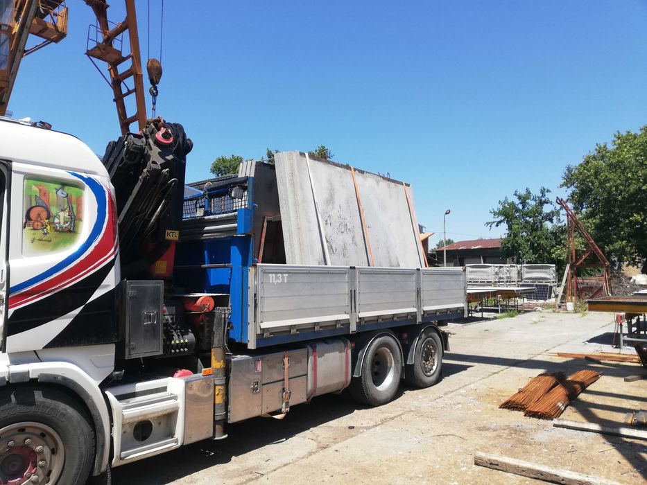 Транспортни услуги камион с кран до 17 метра