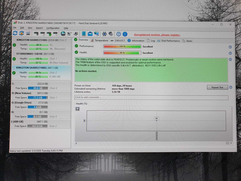SSD Kingston A400 480 GB