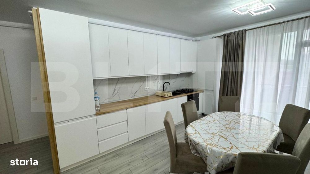 Apartament de inchiriat cu doua dormitoare si doua bai, in bloc nou