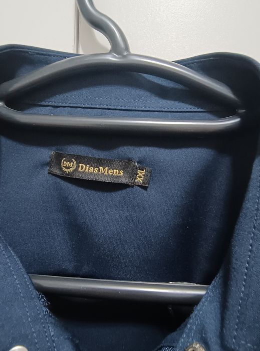 Модный рубашка темно сини