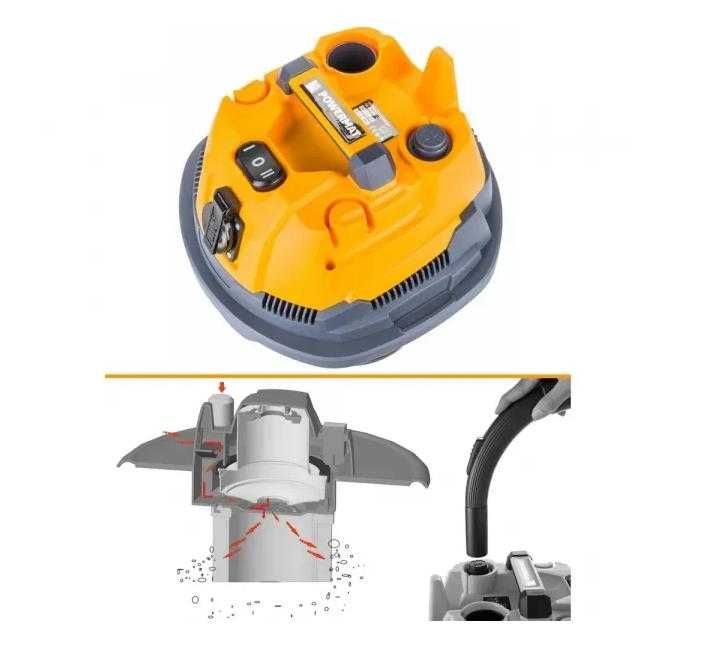 Прахосмукачка за сухо и мокро почистване 1600W / 2 години гаранция! /