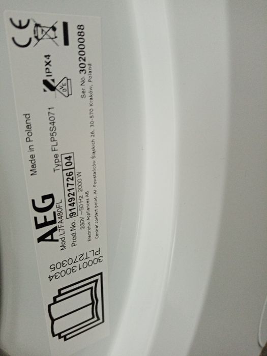 Mașina de spălat rufe Aeg seria 7000 8 kg