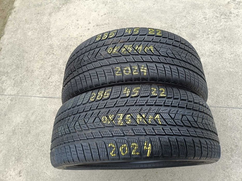 Doua anvelope iarna 285 45 22 pirelli scorpion winter 7,5 mm 2024