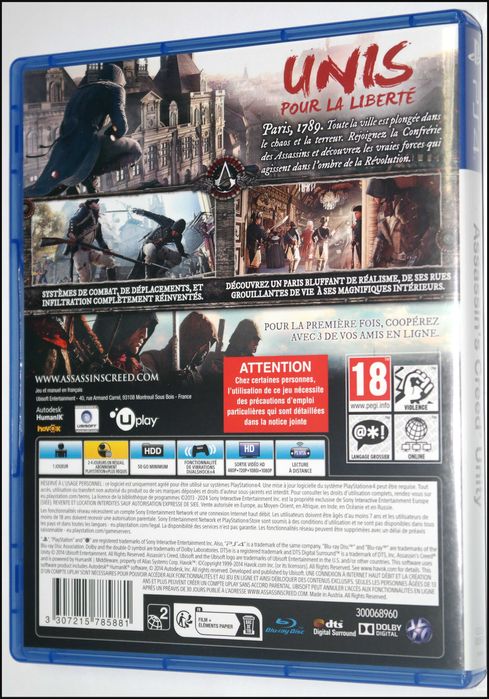 Assassins Creed Unity PS4 Asasin Playstation 4