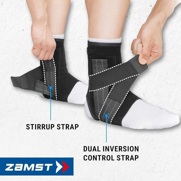 Чисто Нова Ортеза за Глезен Zamst A1 Black (Размер M - За ДЕСЕН крак)