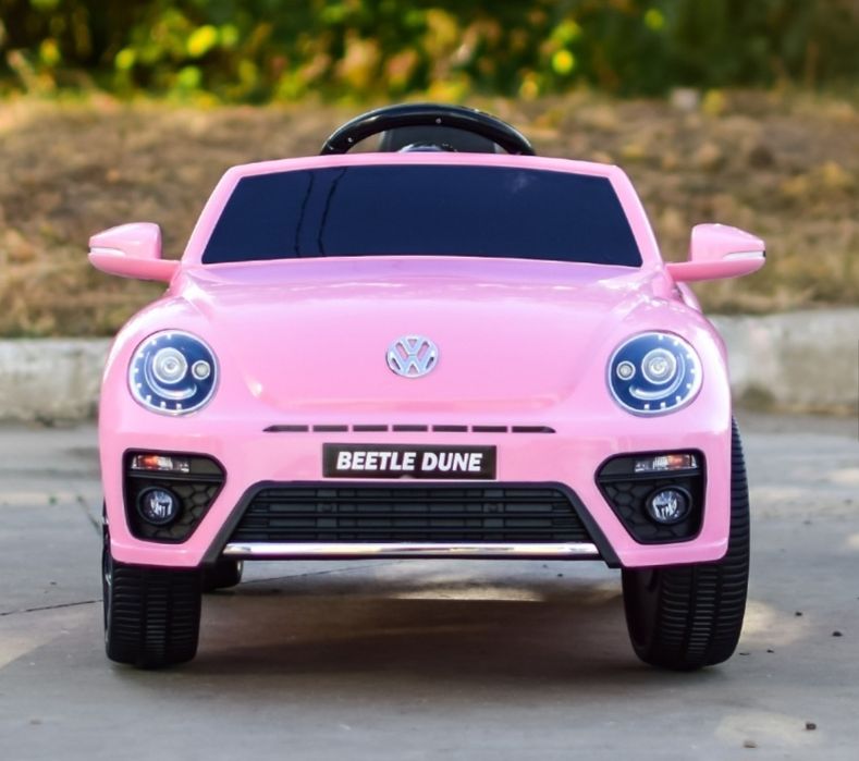 Masinuta electrica VW Beetle Dune  12V, roz,USB,RADIO si Bluetooth