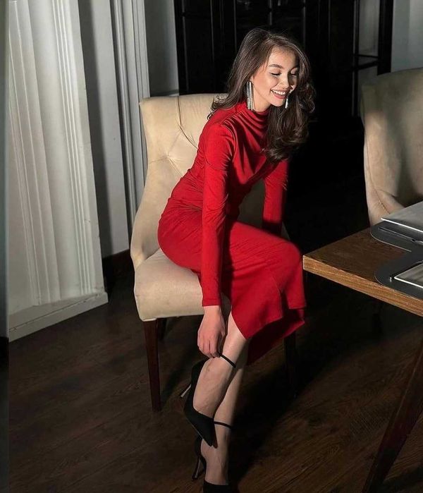 Платье со сборками Турция