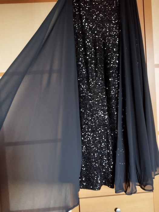 Официален дамски гащеризон с пайети