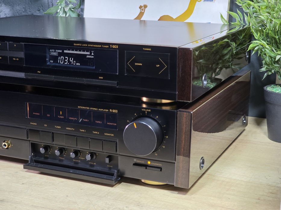 Sistem audio FINEARTS, amplificator A-903, radio tuner T-903, hi-end , varf de serie,hifi stereo, impecabile