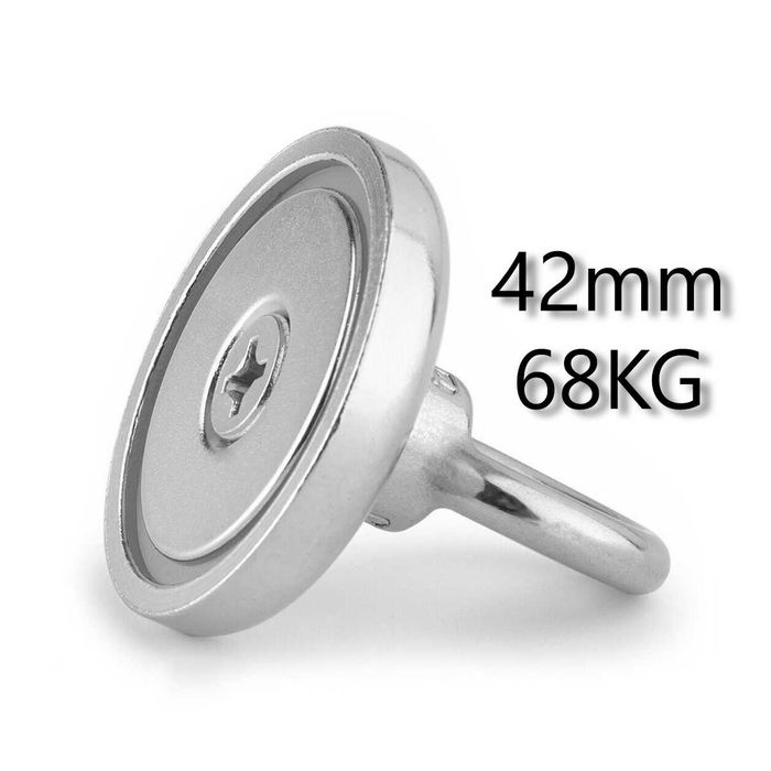 70кг МАГНИТ с халка 42mm за магнитен риболов, магнет фишинг