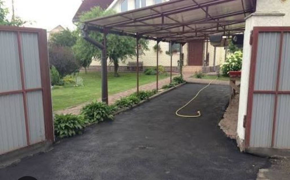 Асфольтируем участки, дома, дороги.