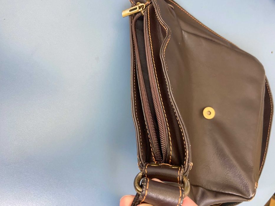 Мъжка италианска чанта от естествена кожа