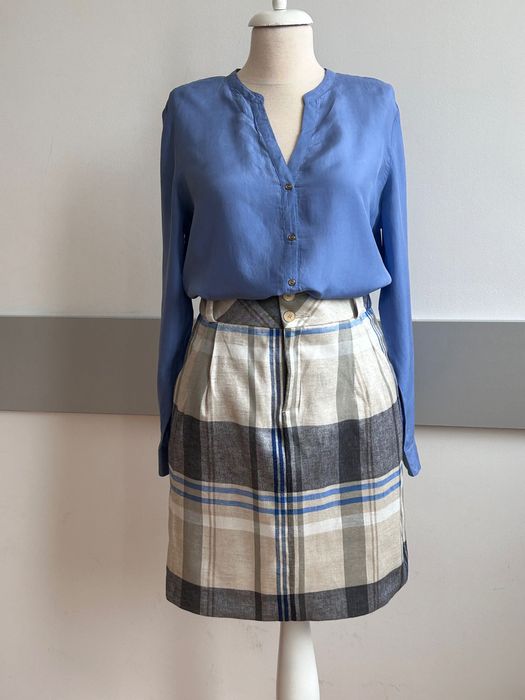 Елегантна пола с висока талия Zara & копринена туника Massimo Dutti