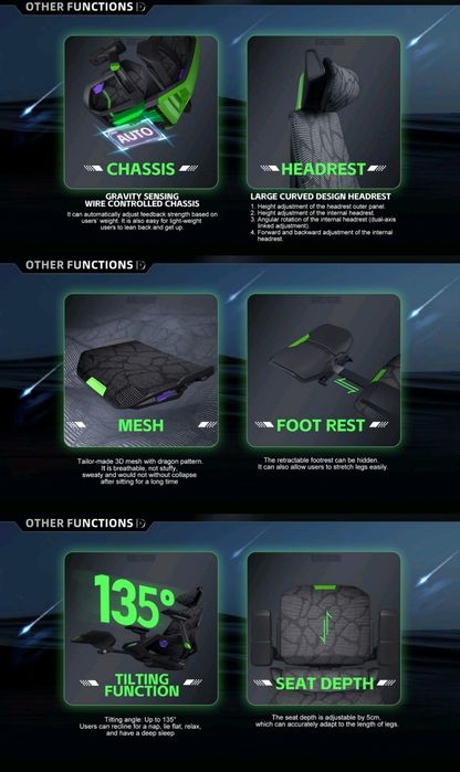 Hi-End игровое кресло ERGONOVA BLS эргономическое | гейминг | офис | д