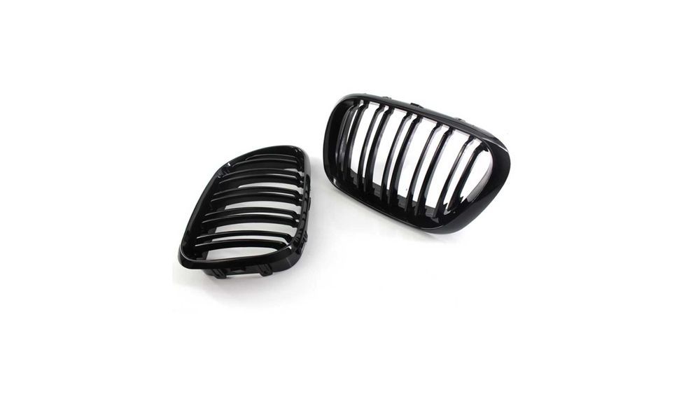 Set 2 grile duble, negru lucios, M Design pentru BMW X5 E53 Facelift