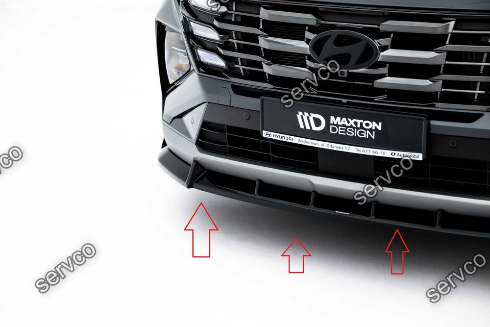 Prelungire splitter bara fata Hyundai Tucson Mk4 Facelift 2024- v3 - Maxton Design