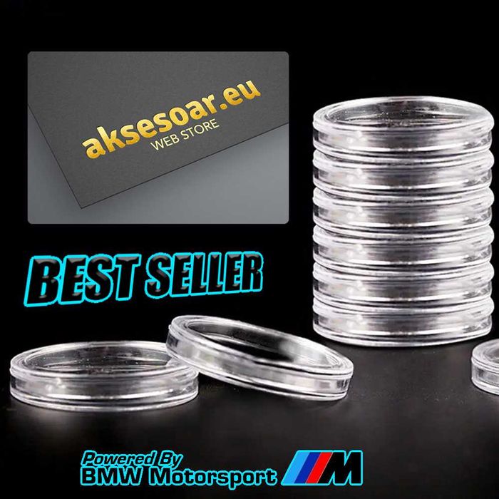 10 бр. прозрачни кръгли кутии за монети от 15 до 50 мм пластмасови