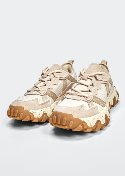 Кроссовки Mango кожа/текстиль