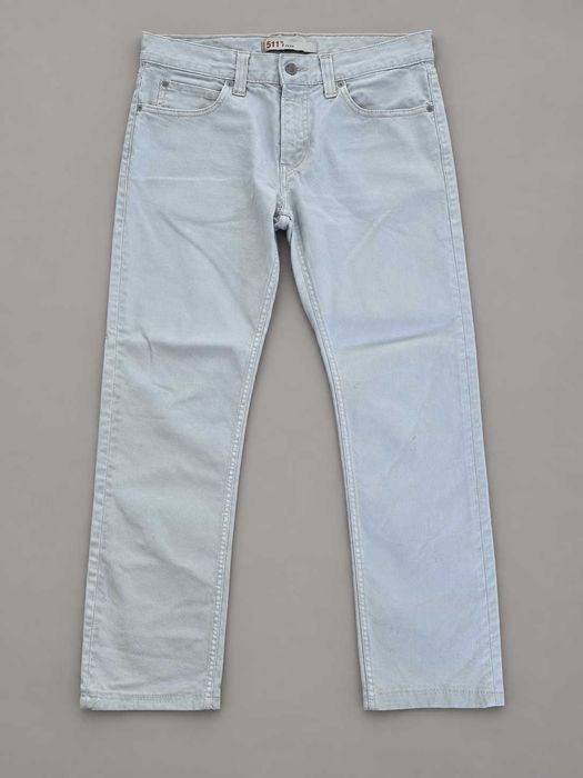 Мъжки дънки Levi’s 511 Slim W31 L34 – светлосиви, малко носени