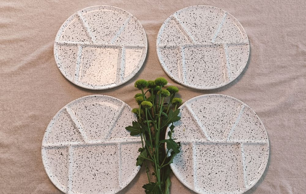 Set 4 Farfurii tip platou