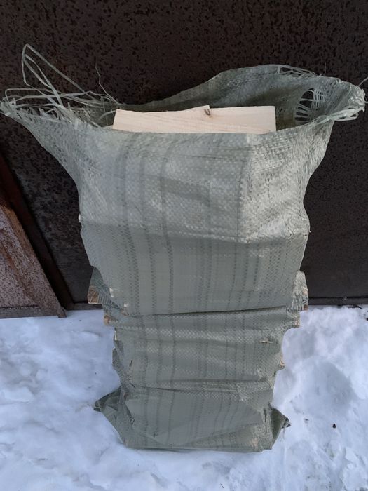 Напиленные ДРОВА в мешках