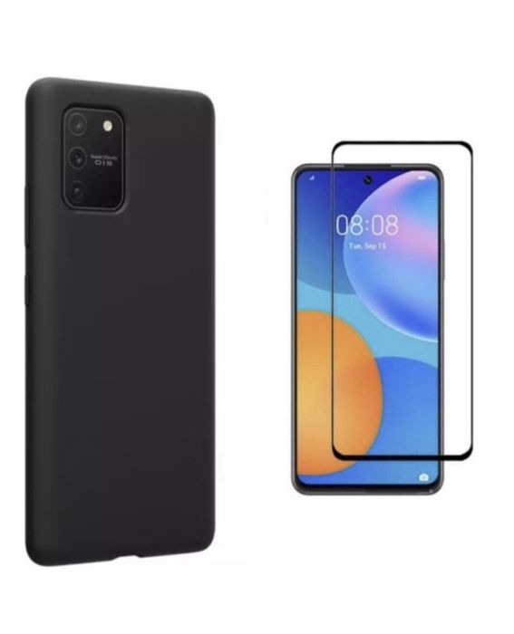 Samsung A02S/A03S/A14/A05/A06  Husa 0,25mm + Folie Sticla Neagra 22D