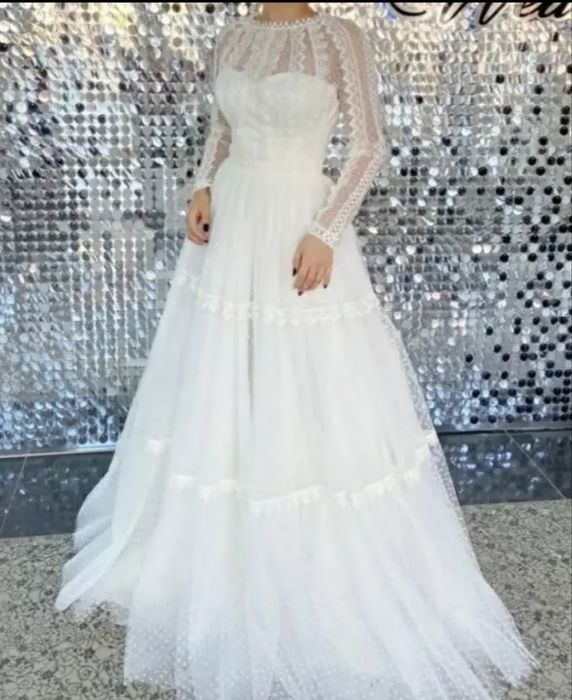 Продам свадебное платье, одевали один раз