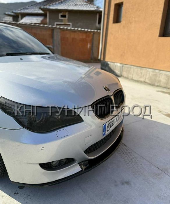 Преден лип спойлер за бмв е60 е61 м5 / добавка за предна броня / bmw e60 e61 m5 lip / нож