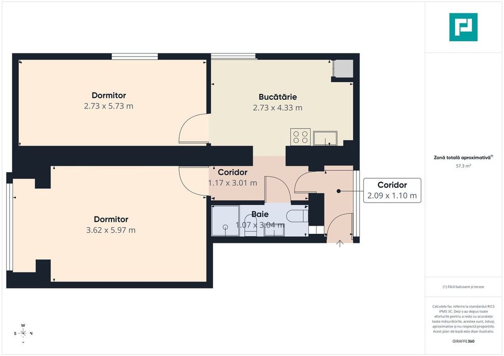 Apartament de inchiriat 2 camere Central - Magheru
