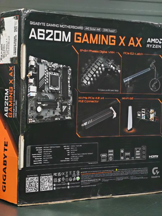 Placa de baza Gigabyte A620M Gaming X Ax, AMD A620, socket AM5, mATX