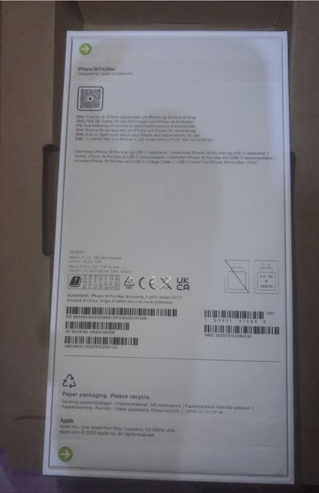 IPhone 18 pro max 256gb