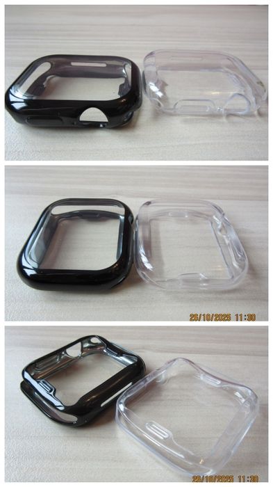 Apple Watch Ultra / Series 11 10 / SE / Мек силиконов кейс с протектор