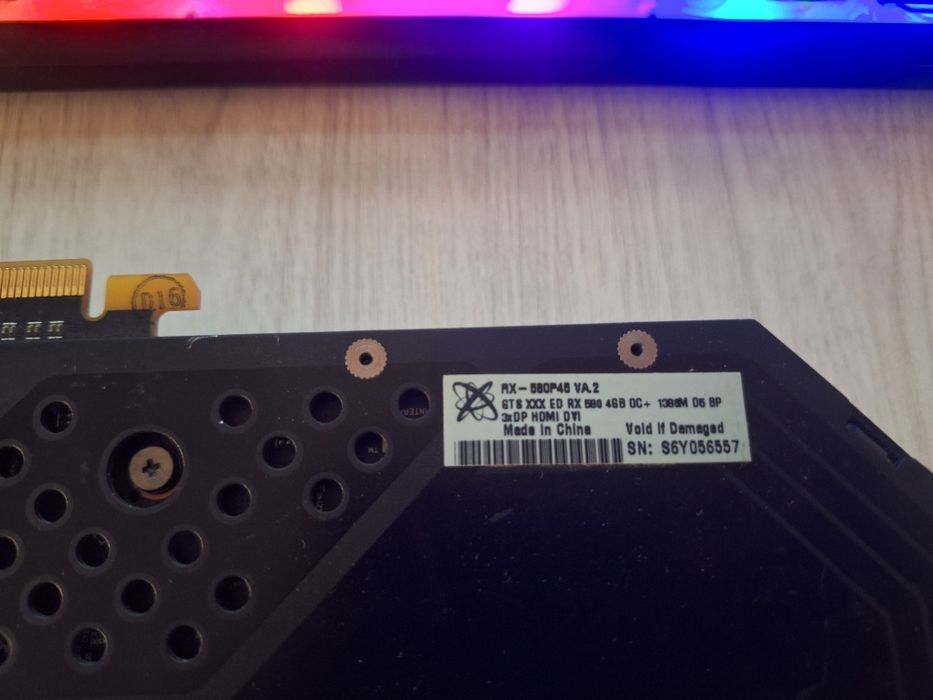 Placa video Rx 580 4GB