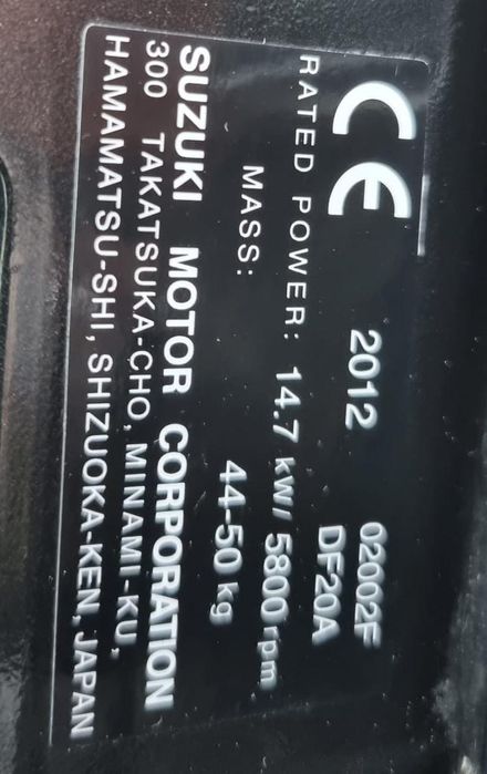 Suzuki DF20AS impecabil 100 ore