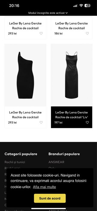 Vand rochie satin LeGer by Lena Gercke