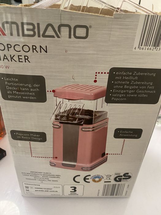 Aparat popcorn fara ulei