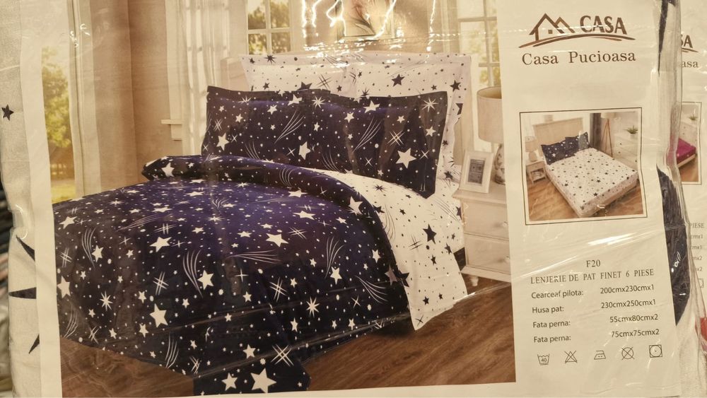 Vând Lenjerii de pat Finet Casa Pucioasa 6 piese