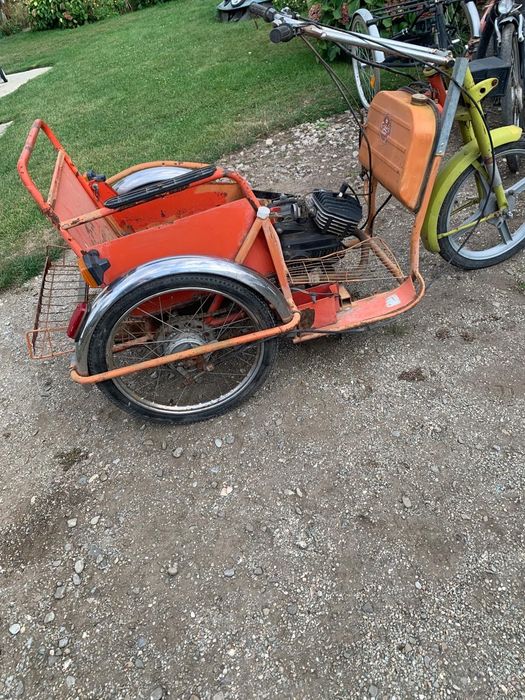 triciclu  pe benzina si electric