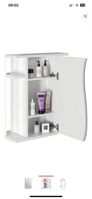 Продается зеркало для ванной с тумбочкой